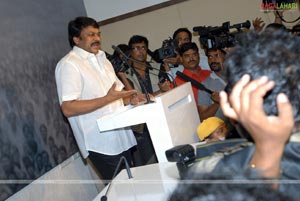 Chiranjeevi's first press meet as a Politician 