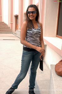 Madhu Shalini at Santosham Awards Rehearsals