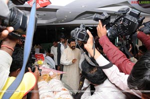 Balakrishna, Vishnu & Ileana Launch Almas Bakery at SR Nagar