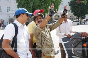 Namo Venkatesa Working Stills