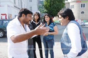 Namo Venkatesa Working Stills