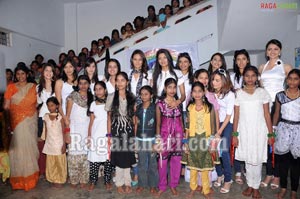 Femina Miss India South 2011 Finalists Visits Privileged Children at Smile Foundation