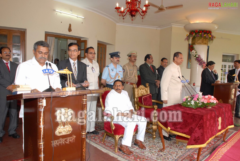 Kiran Kumar Cabinet Oath Ceremony at Rajbhavan