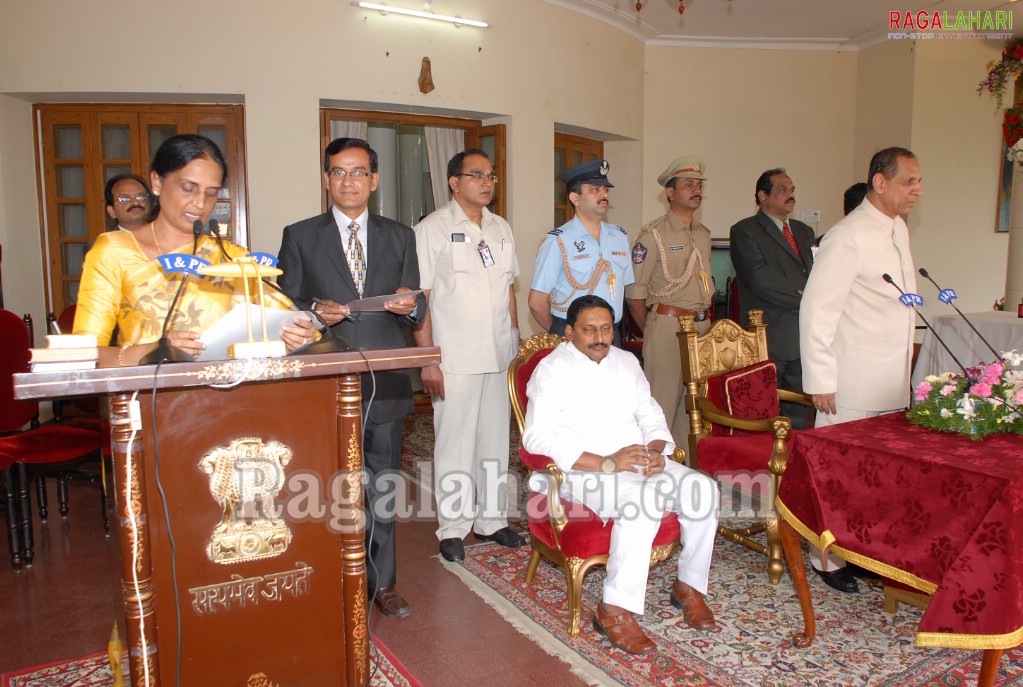 Kiran Kumar Cabinet Oath Ceremony at Rajbhavan