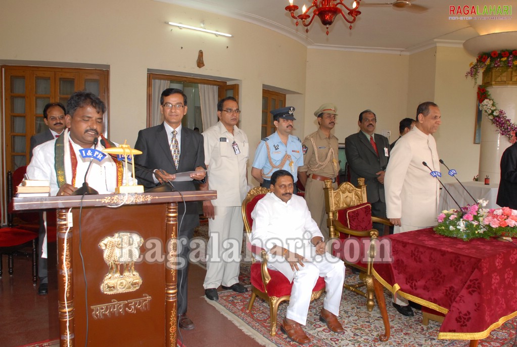 Kiran Kumar Cabinet Oath Ceremony at Rajbhavan