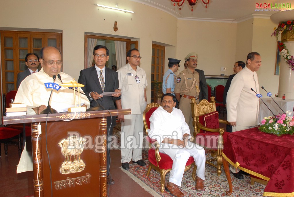 Kiran Kumar Cabinet Oath Ceremony at Rajbhavan