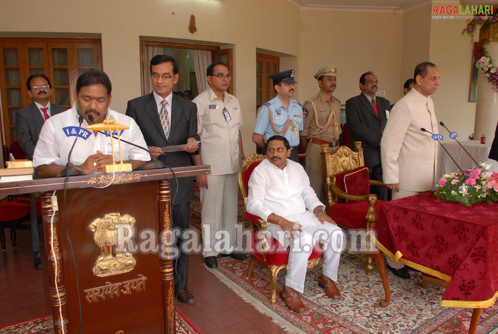 Kiran Kumar Cabinet Oath Ceremony at Rajbhavan