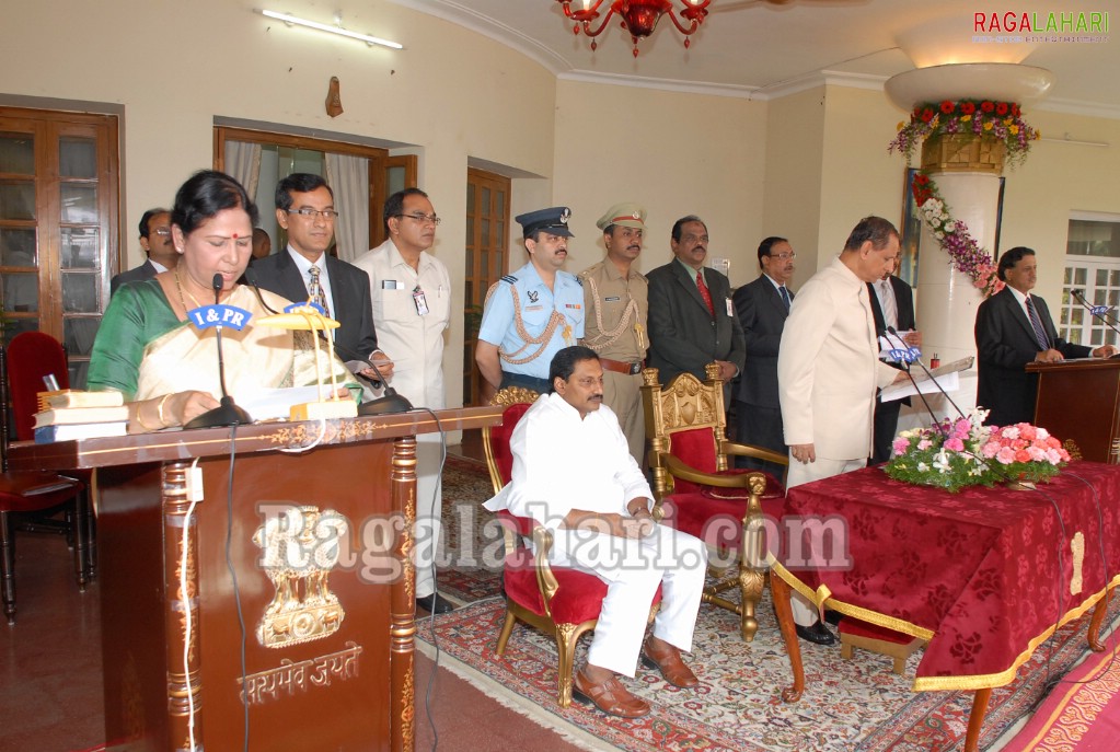Kiran Kumar Cabinet Oath Ceremony at Rajbhavan