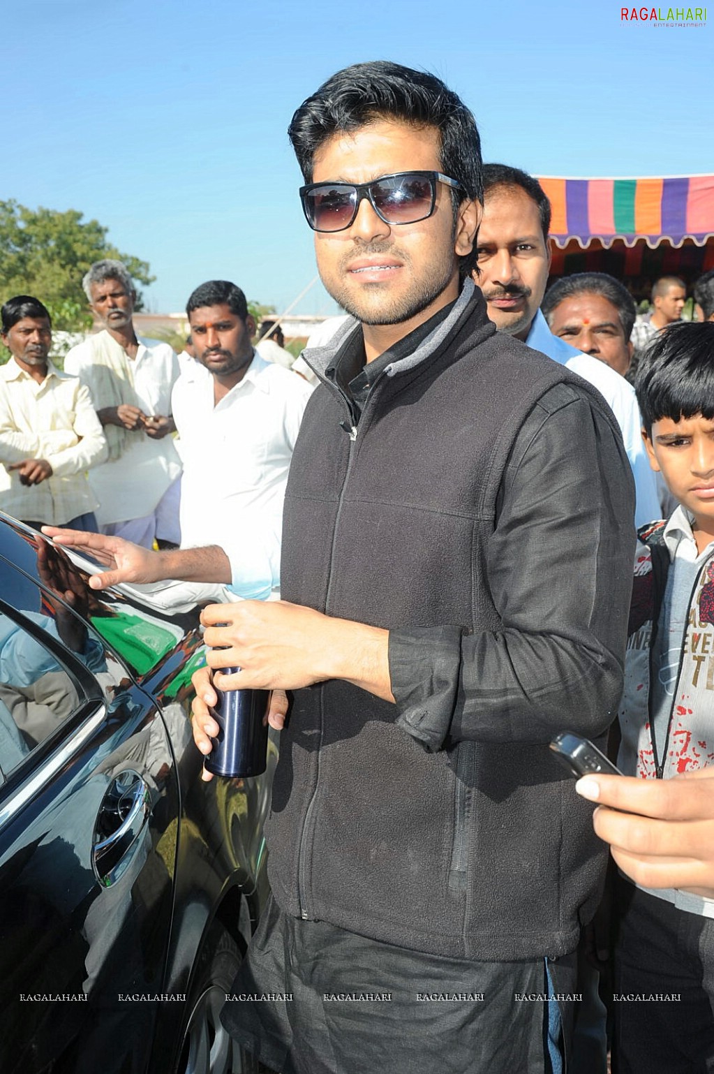 Charan at Hyd Santhi Nagar Christmas Celebrations 2010