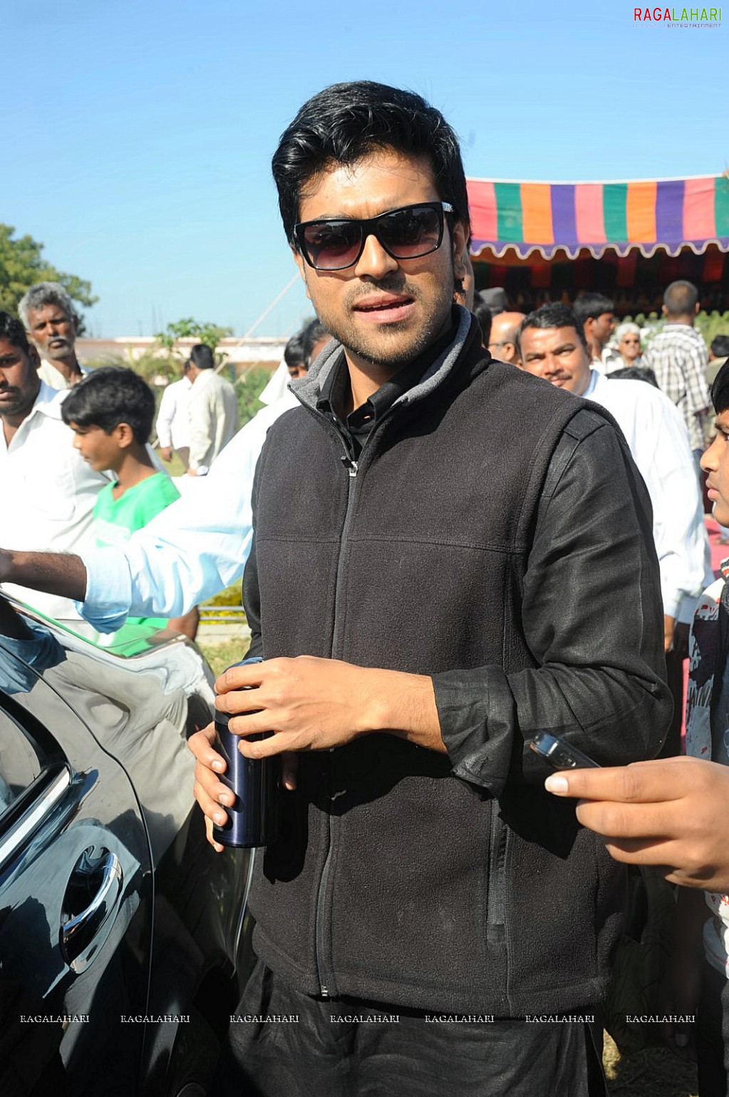 Charan at Hyd Santhi Nagar Christmas Celebrations 2010