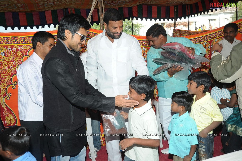 Charan at Hyd Santhi Nagar Christmas Celebrations 2010