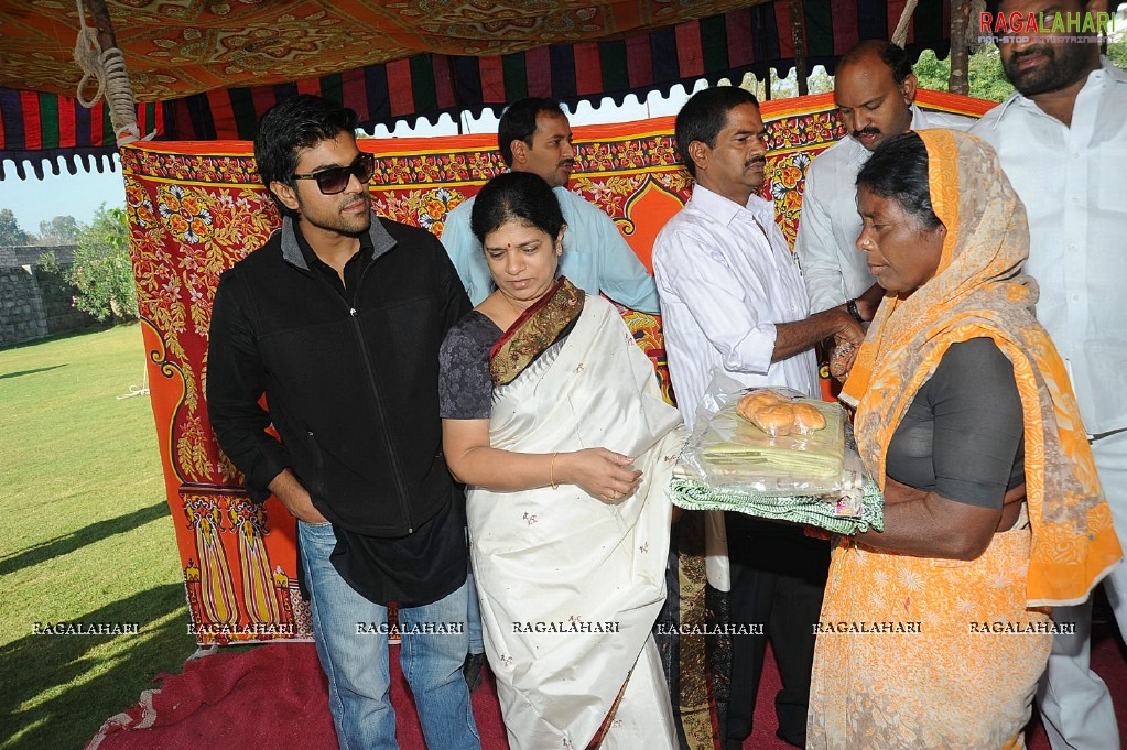 Charan at Hyd Santhi Nagar Christmas Celebrations 2010