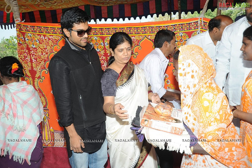 Charan at Hyd Santhi Nagar Christmas Celebrations 2010