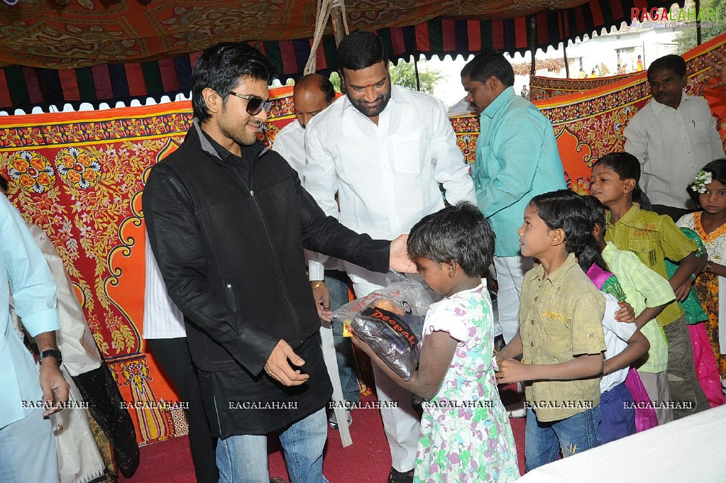 Charan at Hyd Santhi Nagar Christmas Celebrations 2010