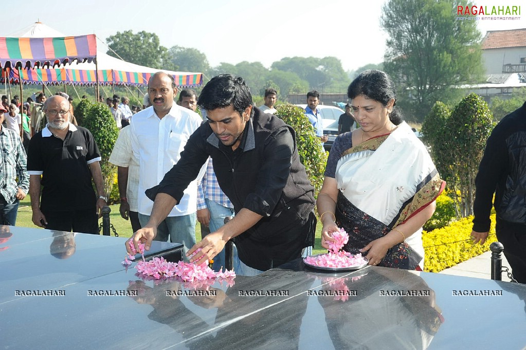 Charan at Hyd Santhi Nagar Christmas Celebrations 2010