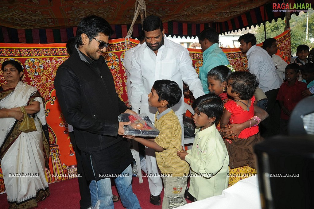 Charan at Hyd Santhi Nagar Christmas Celebrations 2010