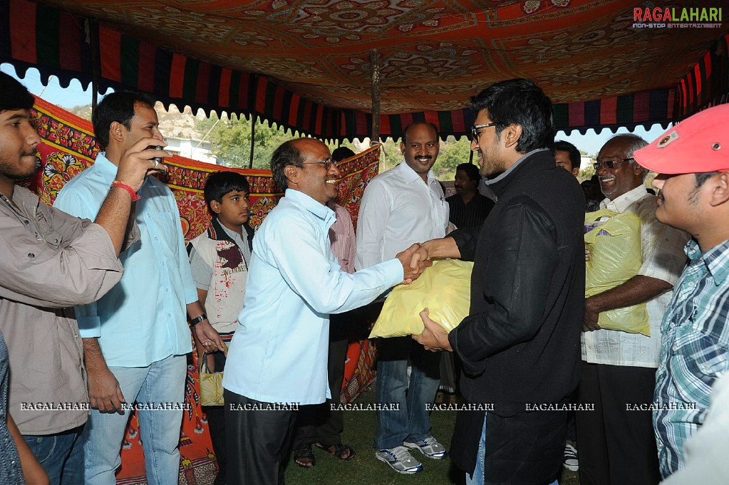 Charan at Hyd Santhi Nagar Christmas Celebrations 2010