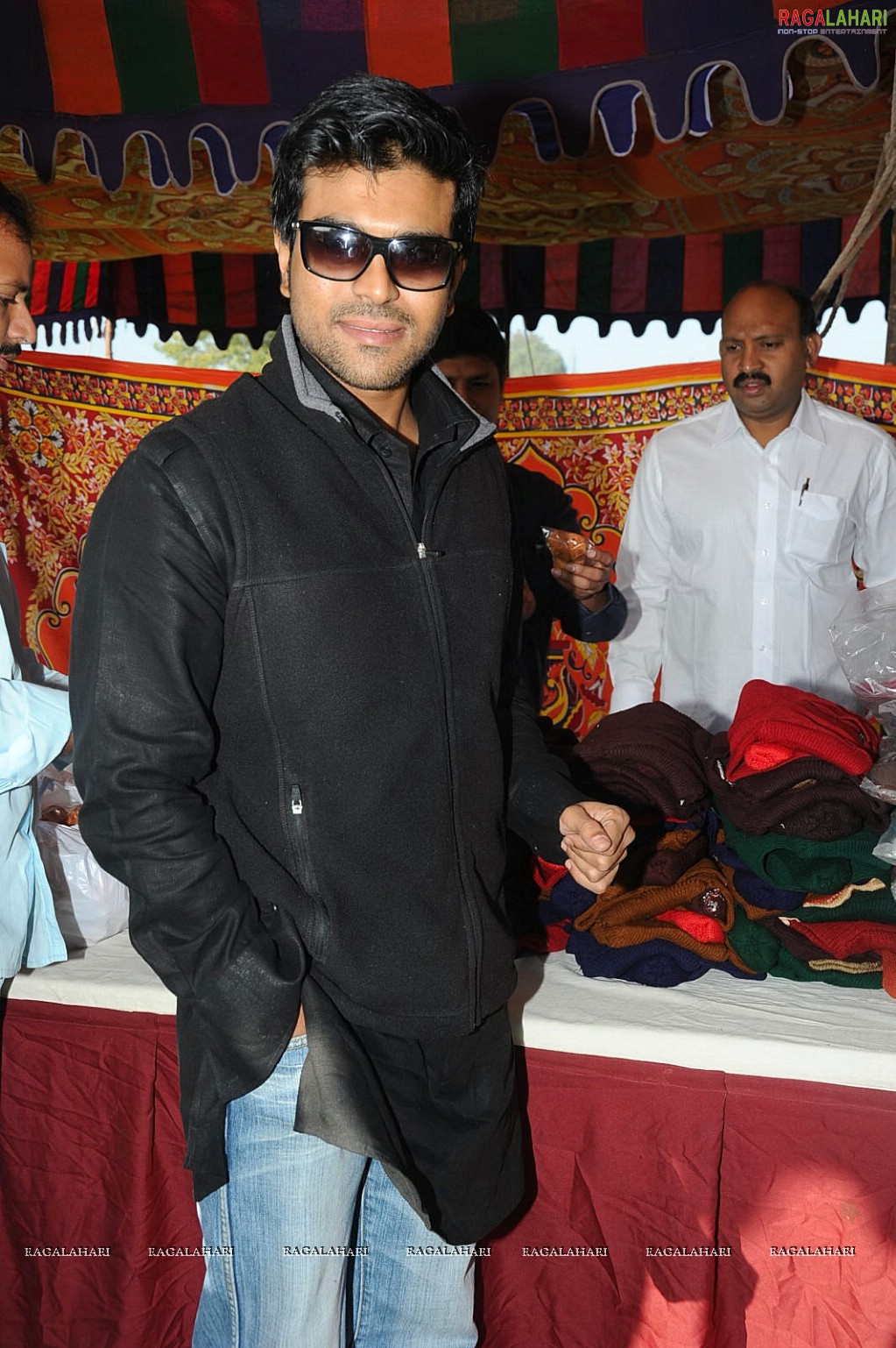 Charan at Hyd Santhi Nagar Christmas Celebrations 2010