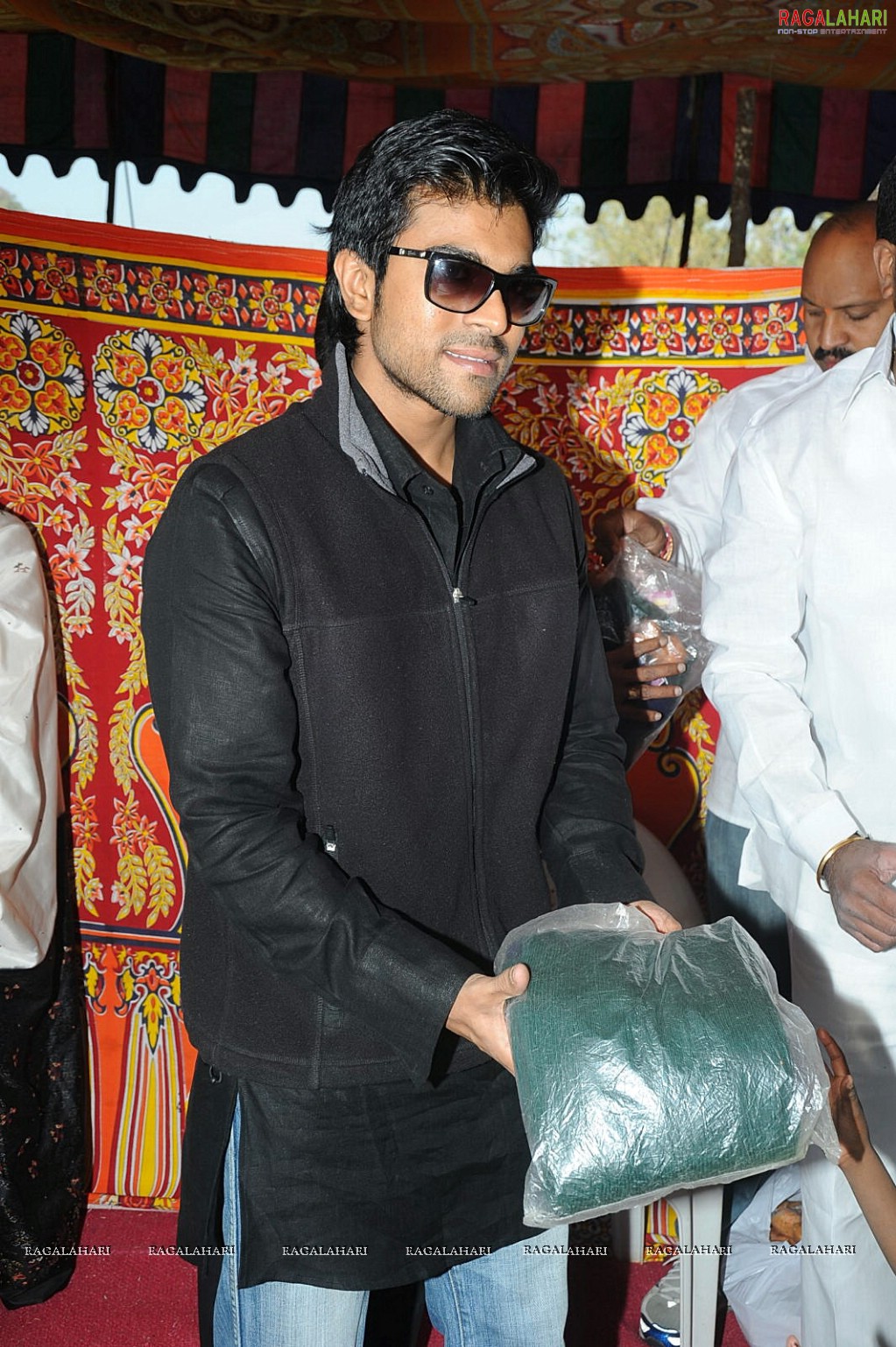 Charan at Hyd Santhi Nagar Christmas Celebrations 2010