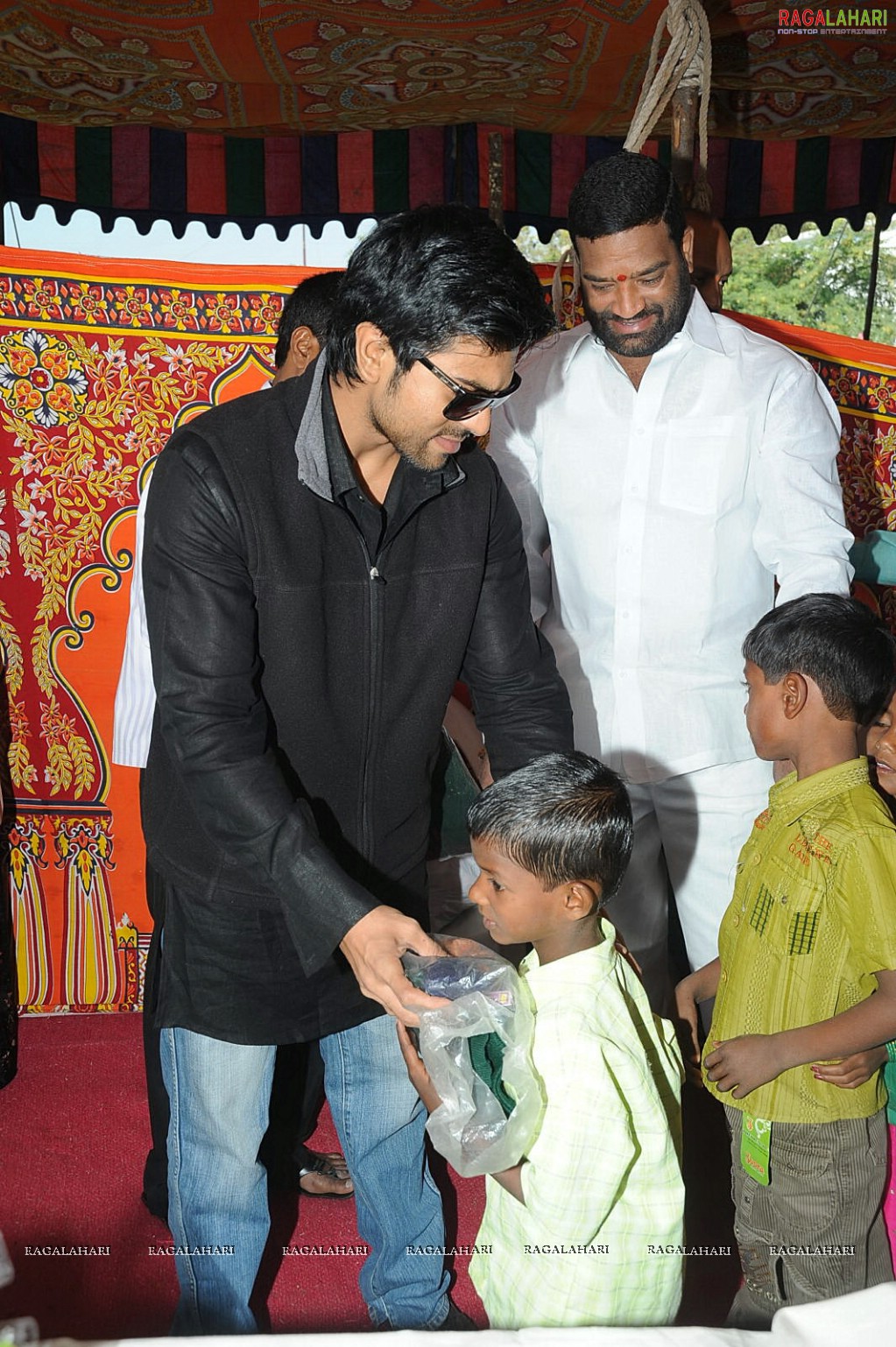 Charan at Hyd Santhi Nagar Christmas Celebrations 2010