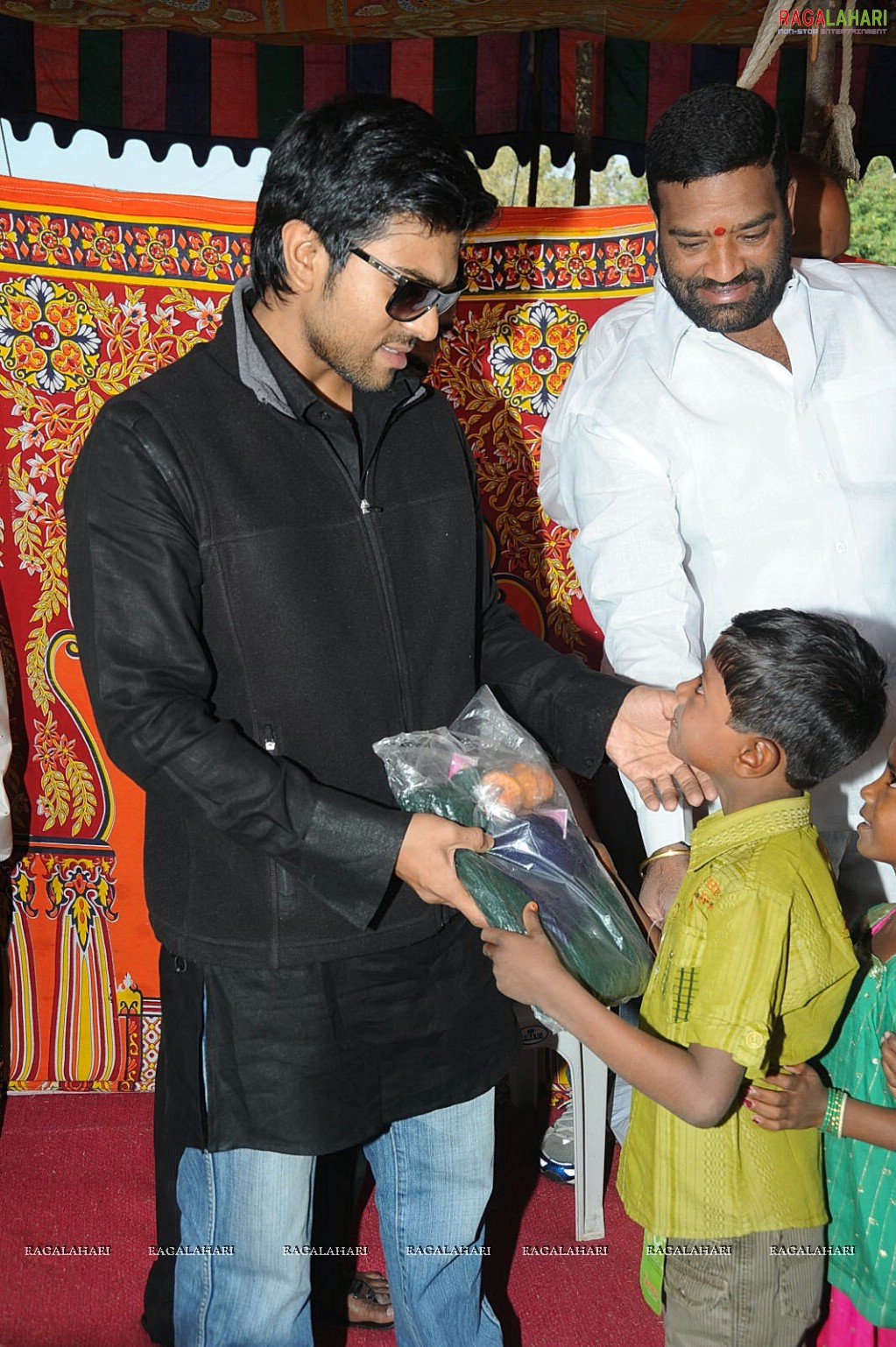 Charan at Hyd Santhi Nagar Christmas Celebrations 2010