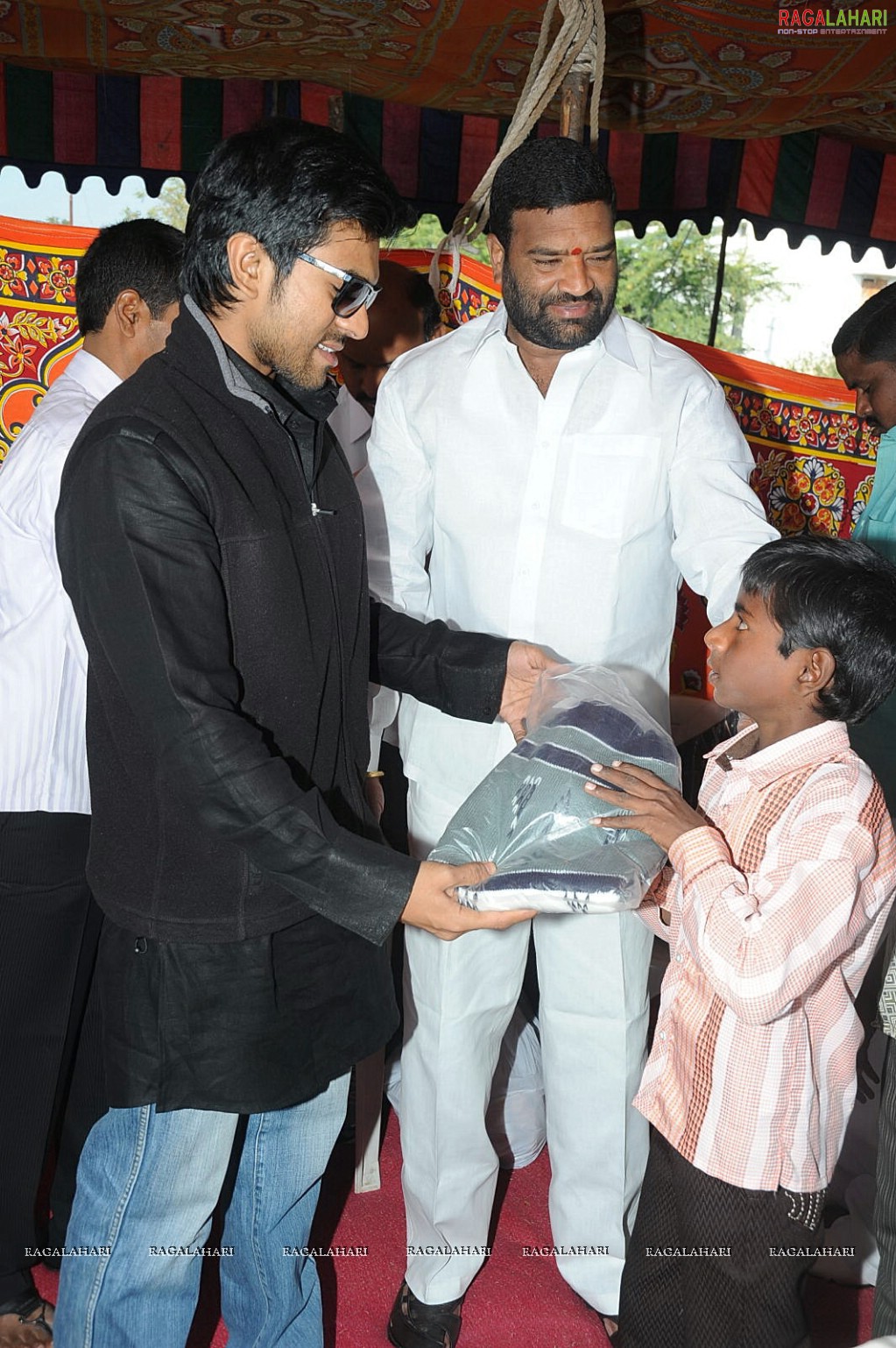 Charan at Hyd Santhi Nagar Christmas Celebrations 2010