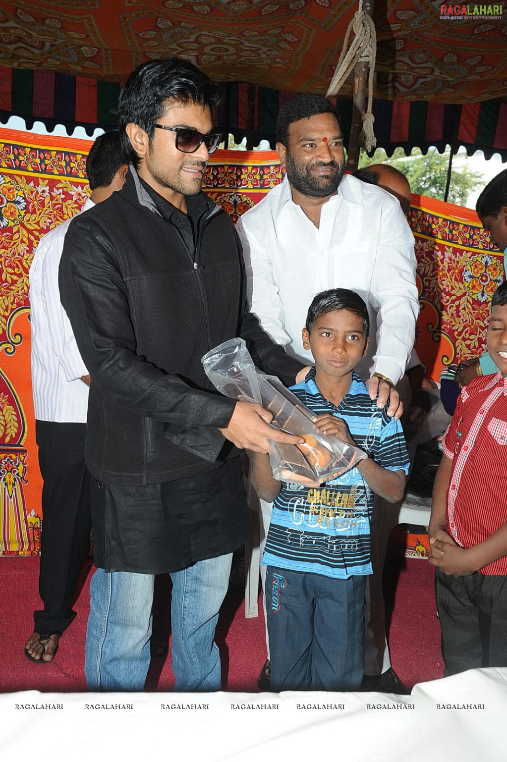 Charan at Hyd Santhi Nagar Christmas Celebrations 2010