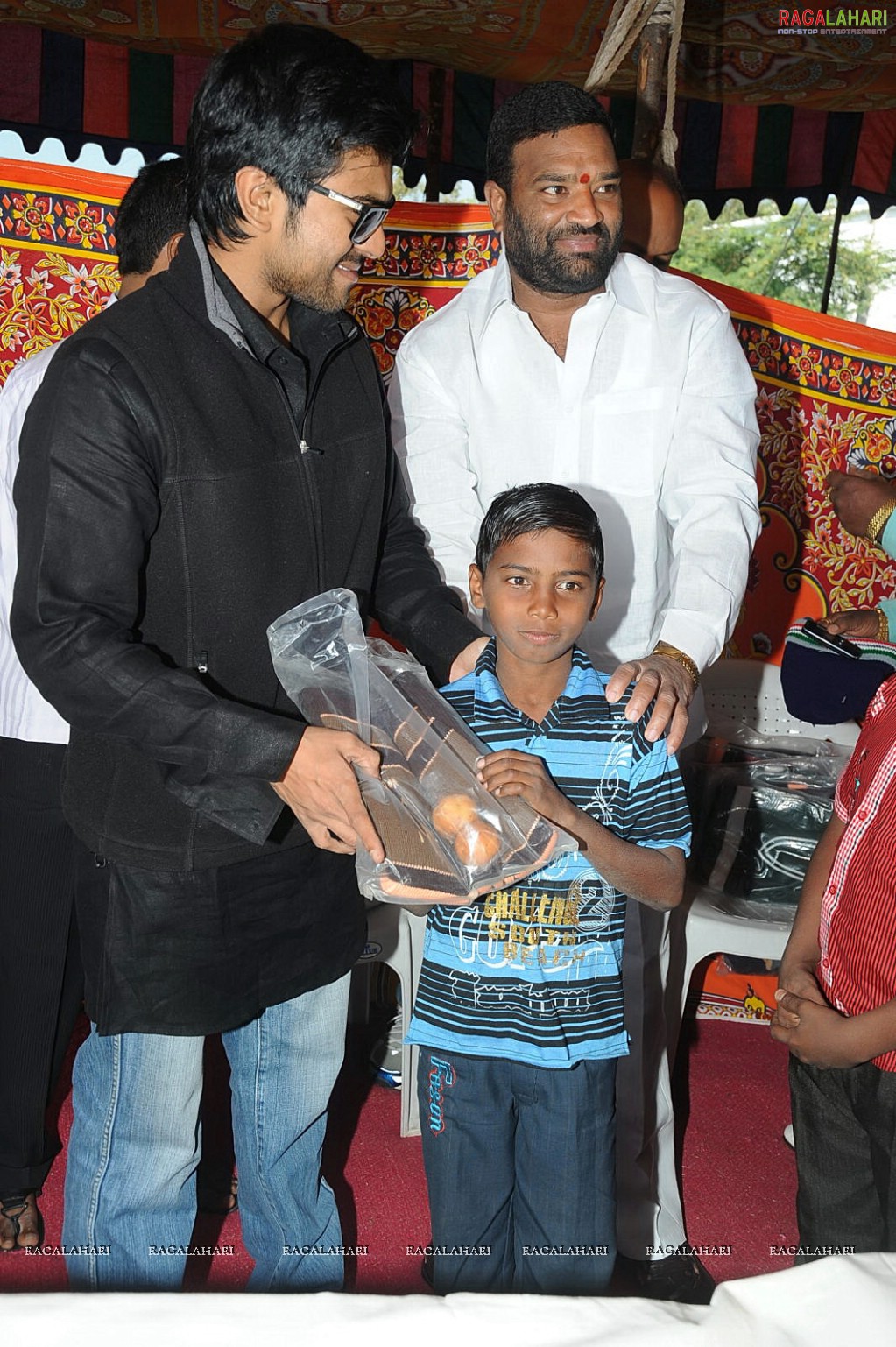 Charan at Hyd Santhi Nagar Christmas Celebrations 2010