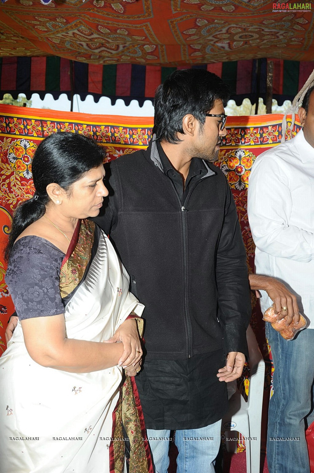 Charan at Hyd Santhi Nagar Christmas Celebrations 2010