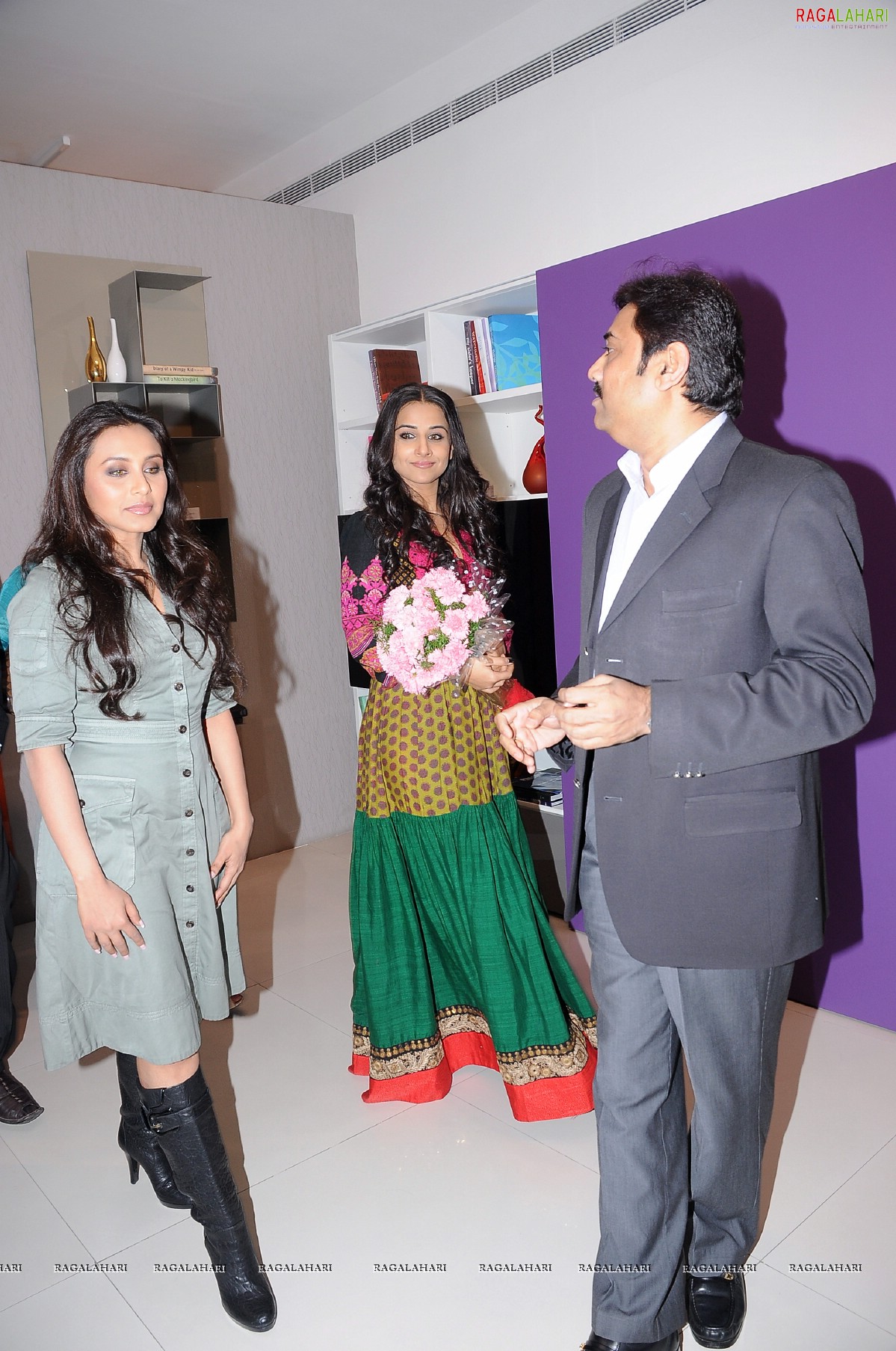 Rani Mukherjee and Vidya Balan at TMC, Hyd