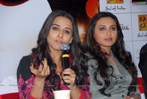 Rani Mukherjee and Vidya Balan at Cinemax, Hyderabad