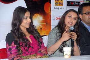 Rani Mukherjee and Vidya Balan at Cinemax, Hyderabad