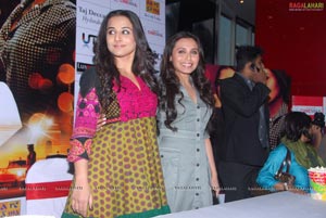 Rani Mukherjee and Vidya Balan at Cinemax, Hyderabad