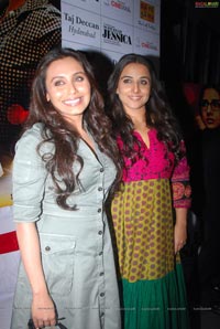 Rani Mukherjee and Vidya Balan at Cinemax, Hyderabad