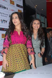 Rani Mukherjee and Vidya Balan at Cinemax, Hyderabad