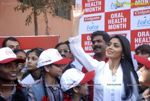 Shriya Saran Participates in 'Adopt a School' Program with Little Dentists