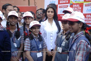 Shriya Saran Participates in 'Adopt a School' Program with Little Dentists