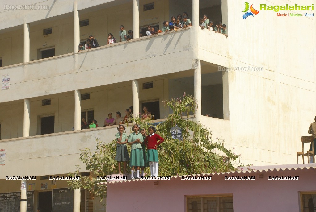 Shriya Saran at  'Adopt a School' Program