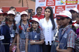 Shriya Saran Participates in 'Adopt a School' Program with Little Dentists