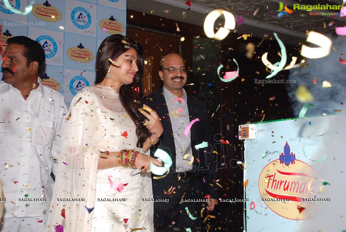 Sneha Launches 'Thirumala - Skimmed & Toned Milk' in Tetra Pak