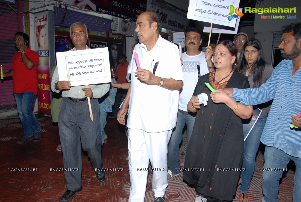 MAA Stars Candle Light March in tribute to Nirbhaya