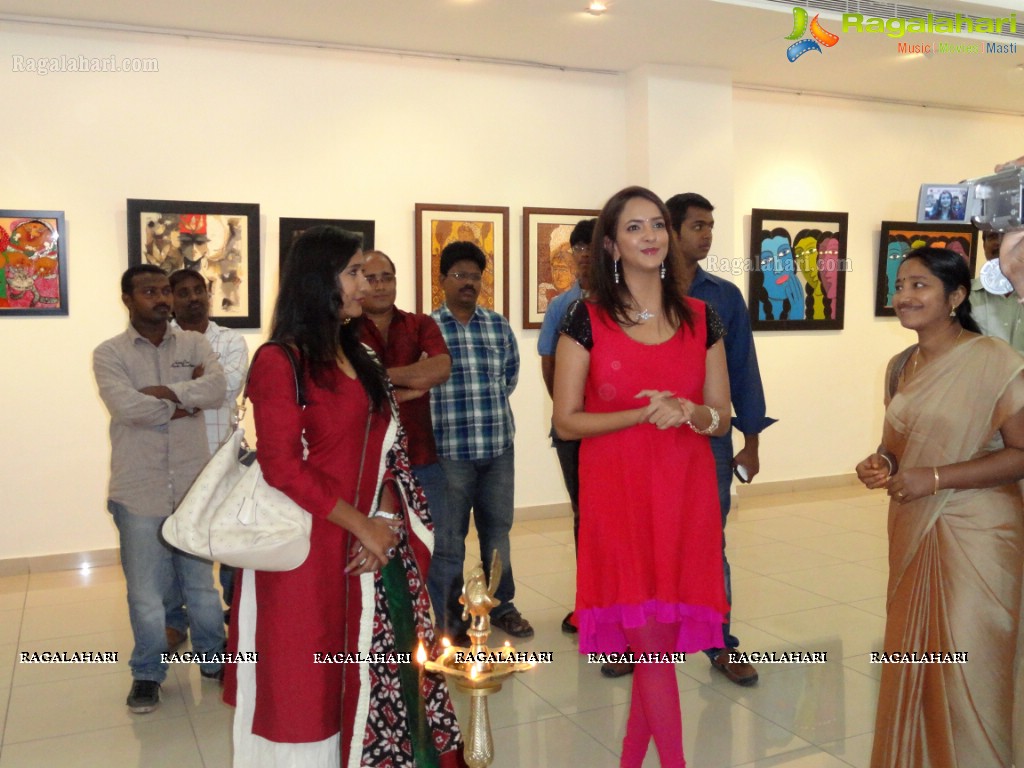 Lakshmi Manchu inaugurates Group Art Show of 21 Artists at State Art Gallery