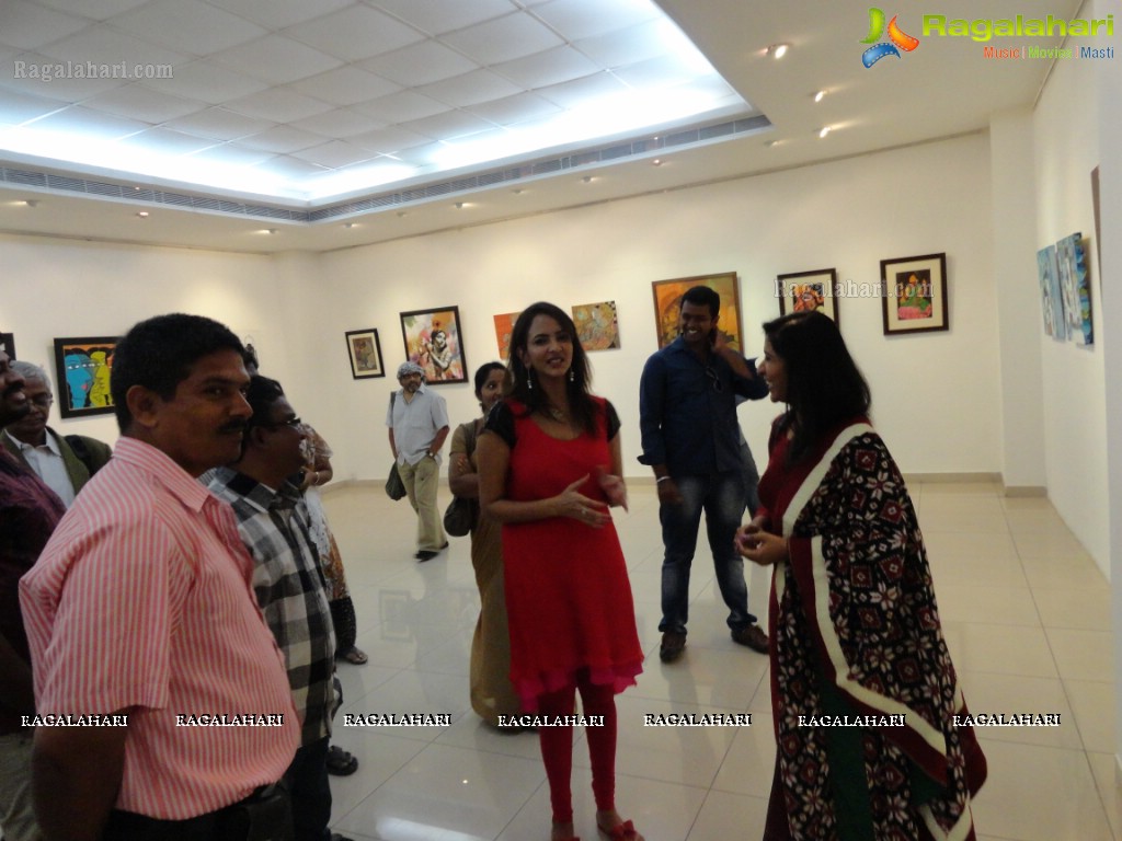 Lakshmi Manchu inaugurates Group Art Show of 21 Artists at State Art Gallery