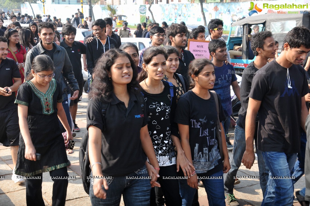 Delhi Gang-Rape: Protest Rally in Hyderabad