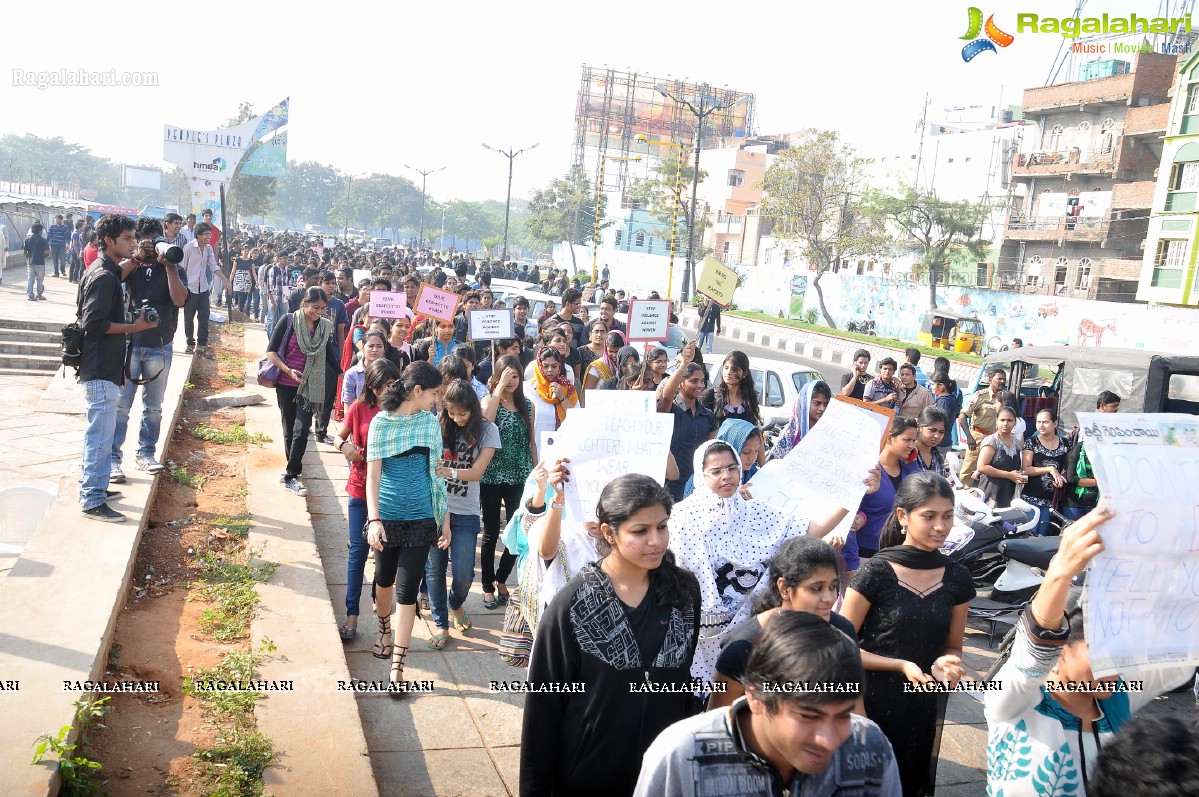 Delhi Gang-Rape: Protest Rally in Hyderabad