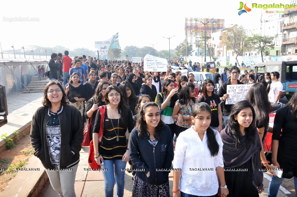 Delhi Gang-Rape: Protest Rally in Hyderabad