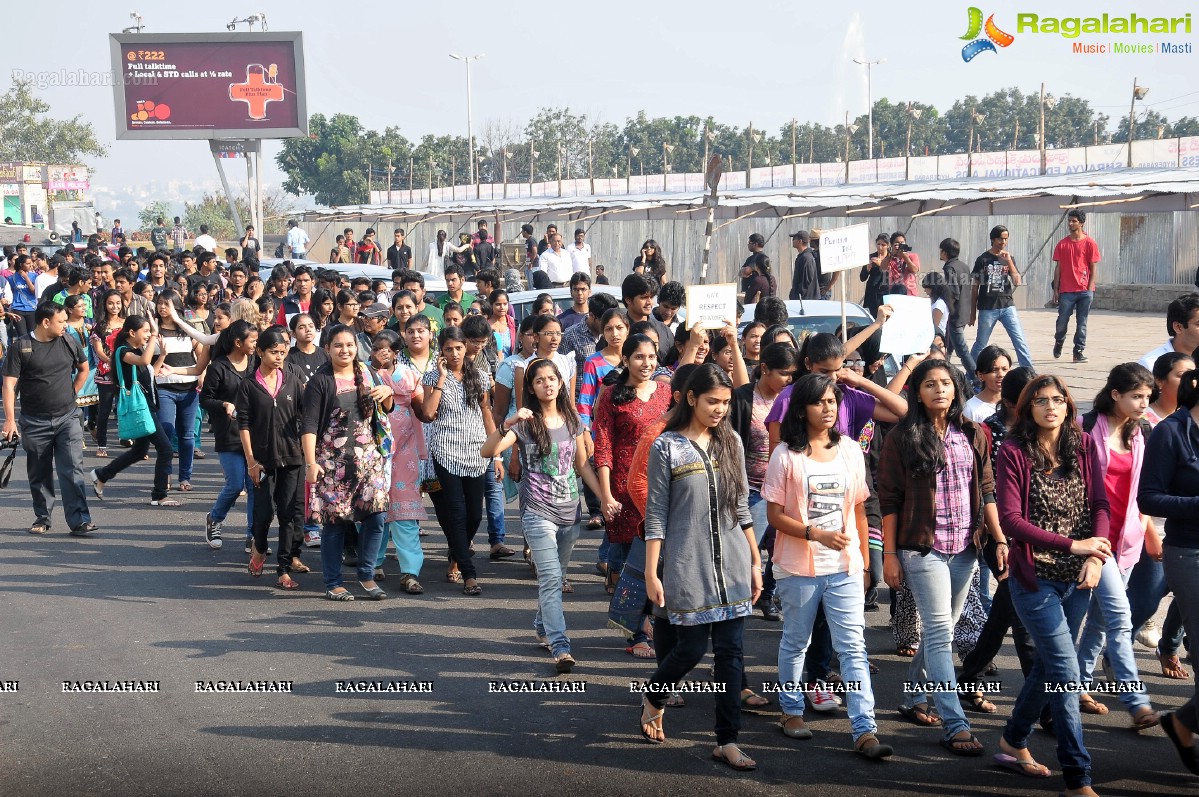 Delhi Gang-Rape: Protest Rally in Hyderabad
