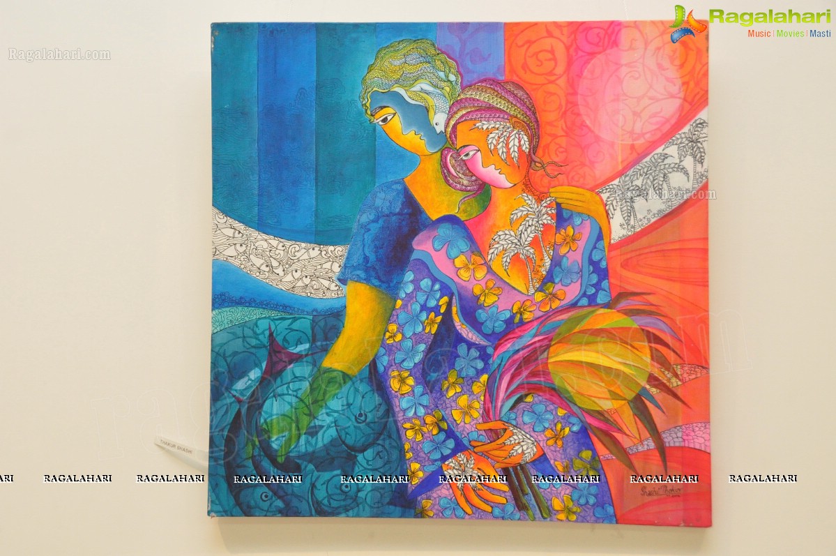 Sravanthi Juluri's 'Jaago Stree Art Gallery' at State Art Gallery, Hyderabad