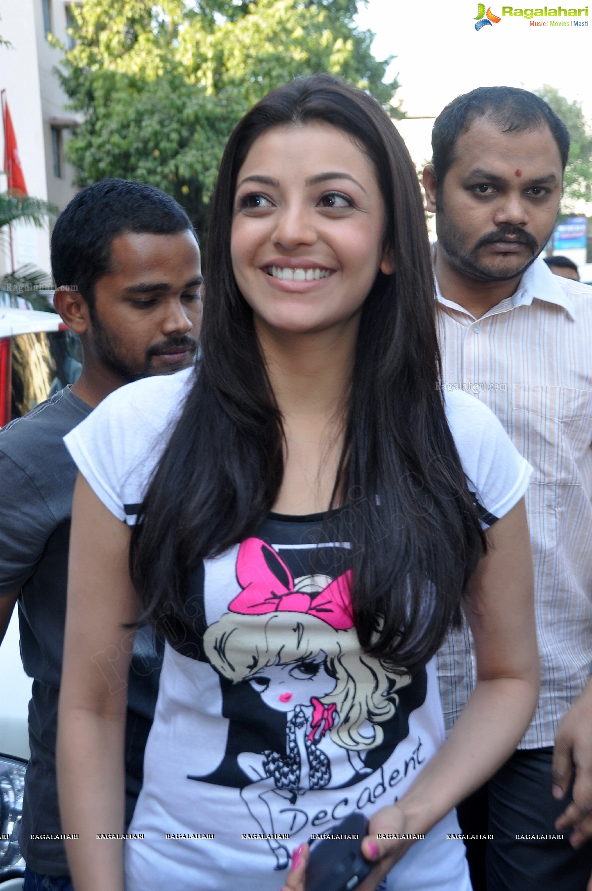 Kajal Agarwal at MNJ Cancer Hospital, Hyderabad