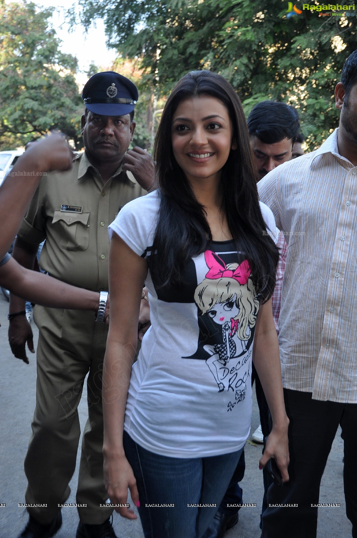 Kajal Agarwal at MNJ Cancer Hospital, Hyderabad